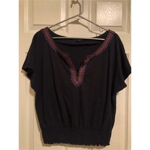 American Eagle navy blouse size L